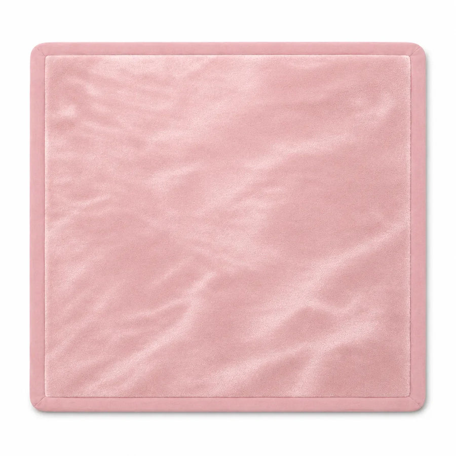 PocoKoko memory foam play mat in blush pink — flatlay