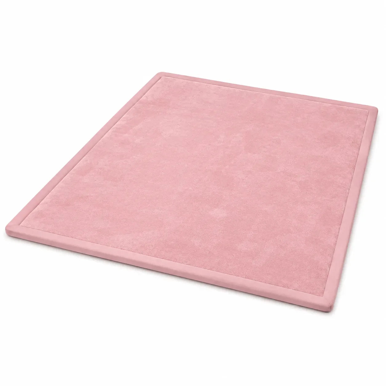 PocoKoko memory foam play mat in blush pink — main